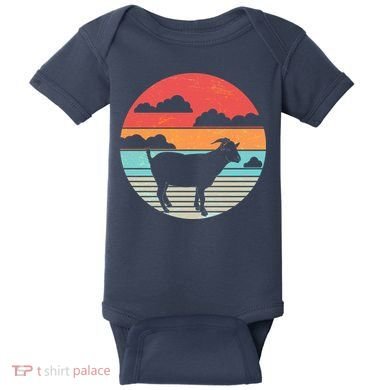 Classic Retro Goat Baby Bodysuit