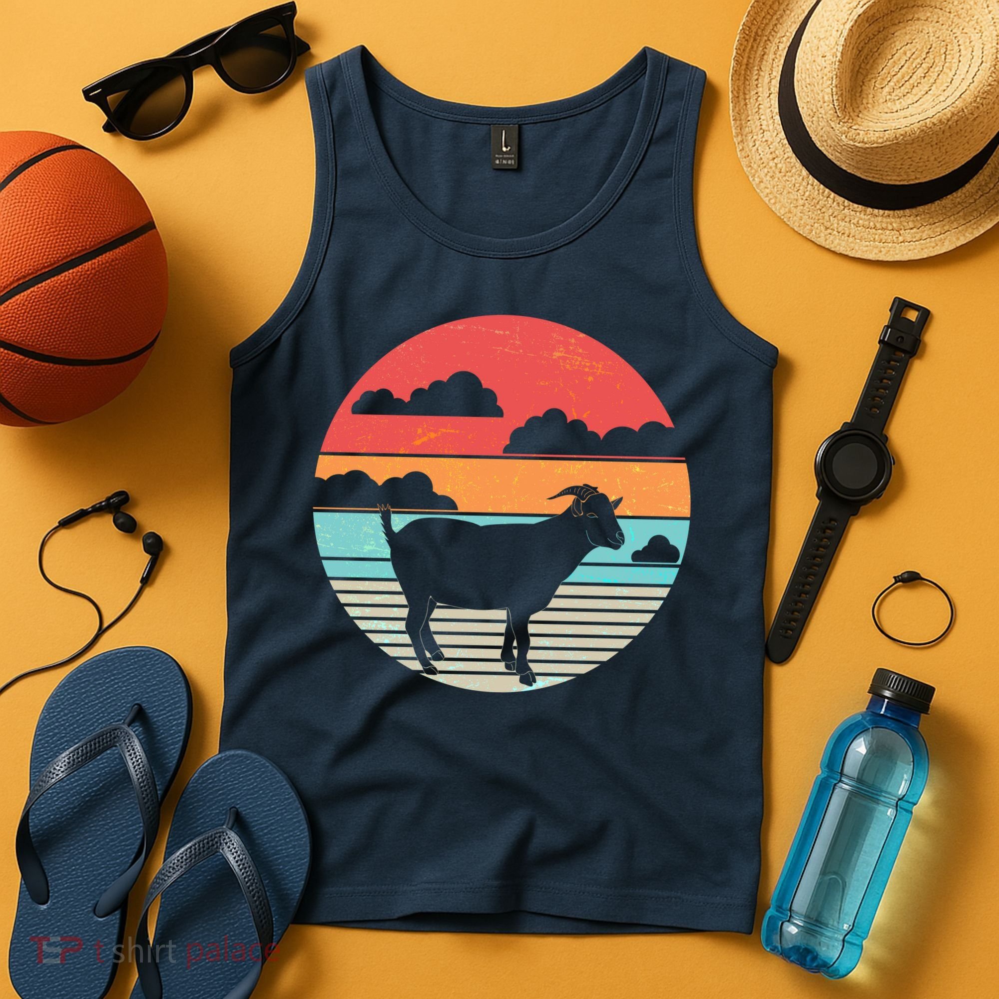 Classic Retro Goat Tank Top