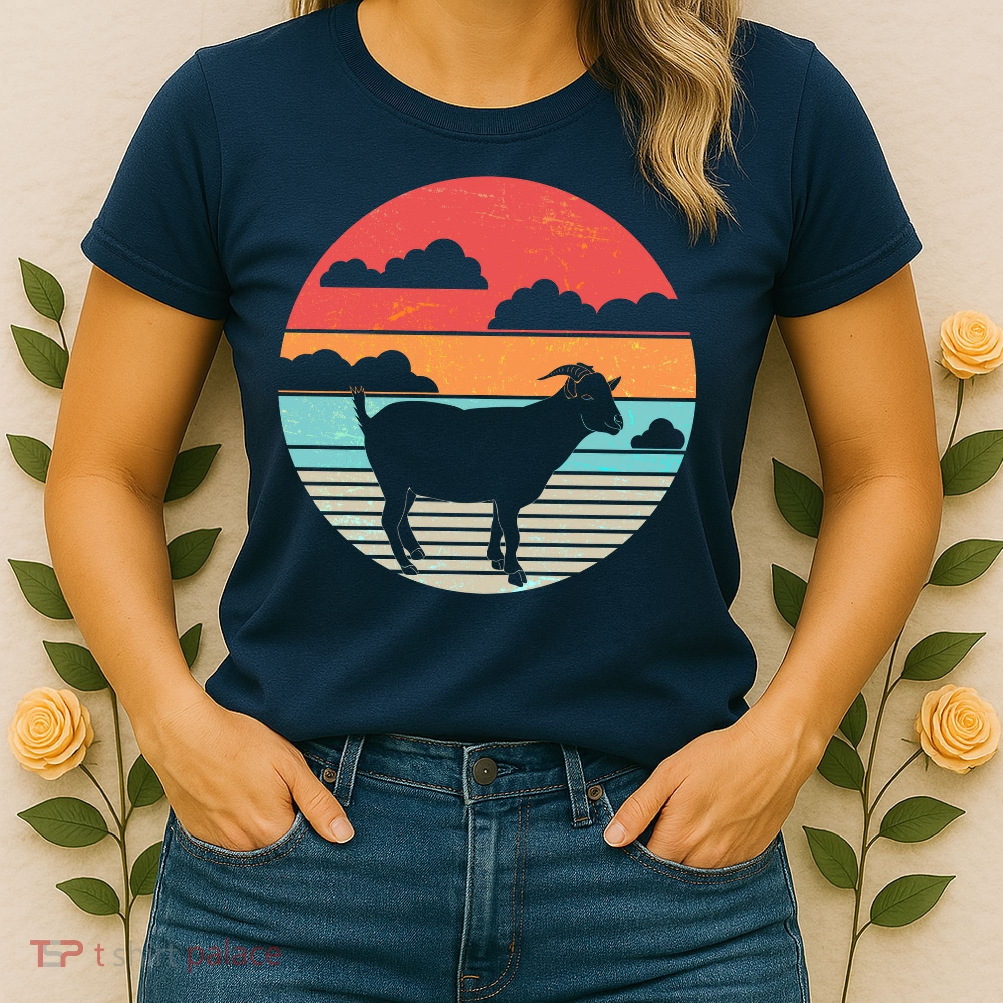 Classic Retro Goat Women's T-Shirt