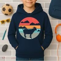 Classic Retro Goat Kids Hoodie thumb 2