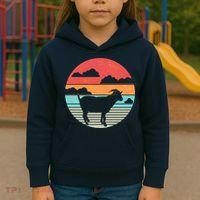 Classic Retro Goat Kids Hoodie thumb 3