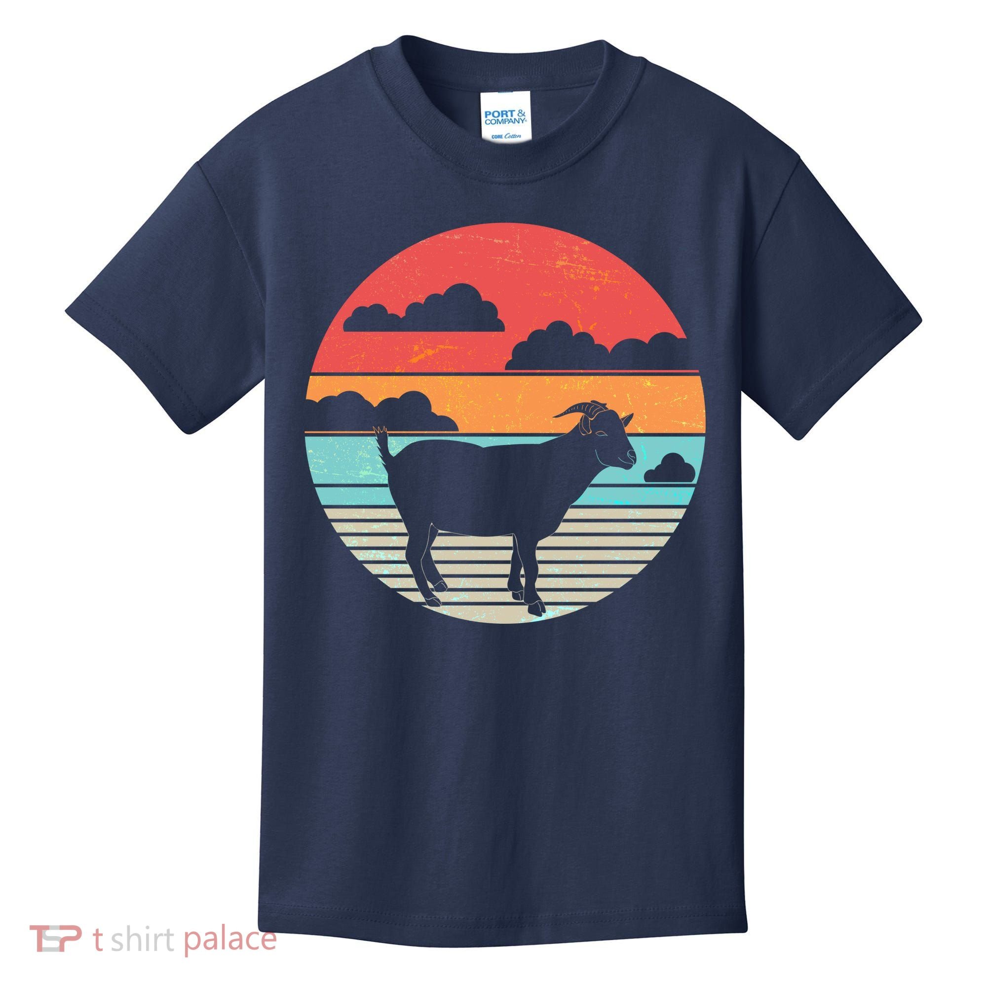 Classic Retro Goat Kids T-Shirt