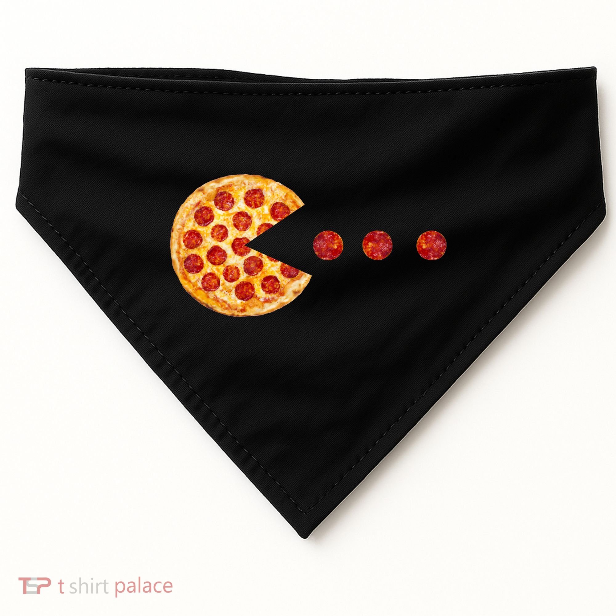 Classic Retro Pizza Lover Video Game USA-Made Doggie Bandana