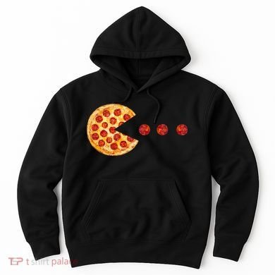 Classic Retro Pizza Lover Video Game Hoodie