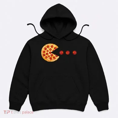 Classic Retro Pizza Lover Video Game Hoodie