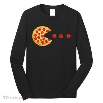 Classic Retro Pizza Lover Video Game Long Sleeve Shirt