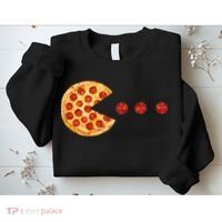 Classic Retro Pizza Lover Video Game Sweatshirt thumb 2
