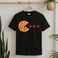 Classic Retro Pizza Lover Video Game T-Shirt thumb 2