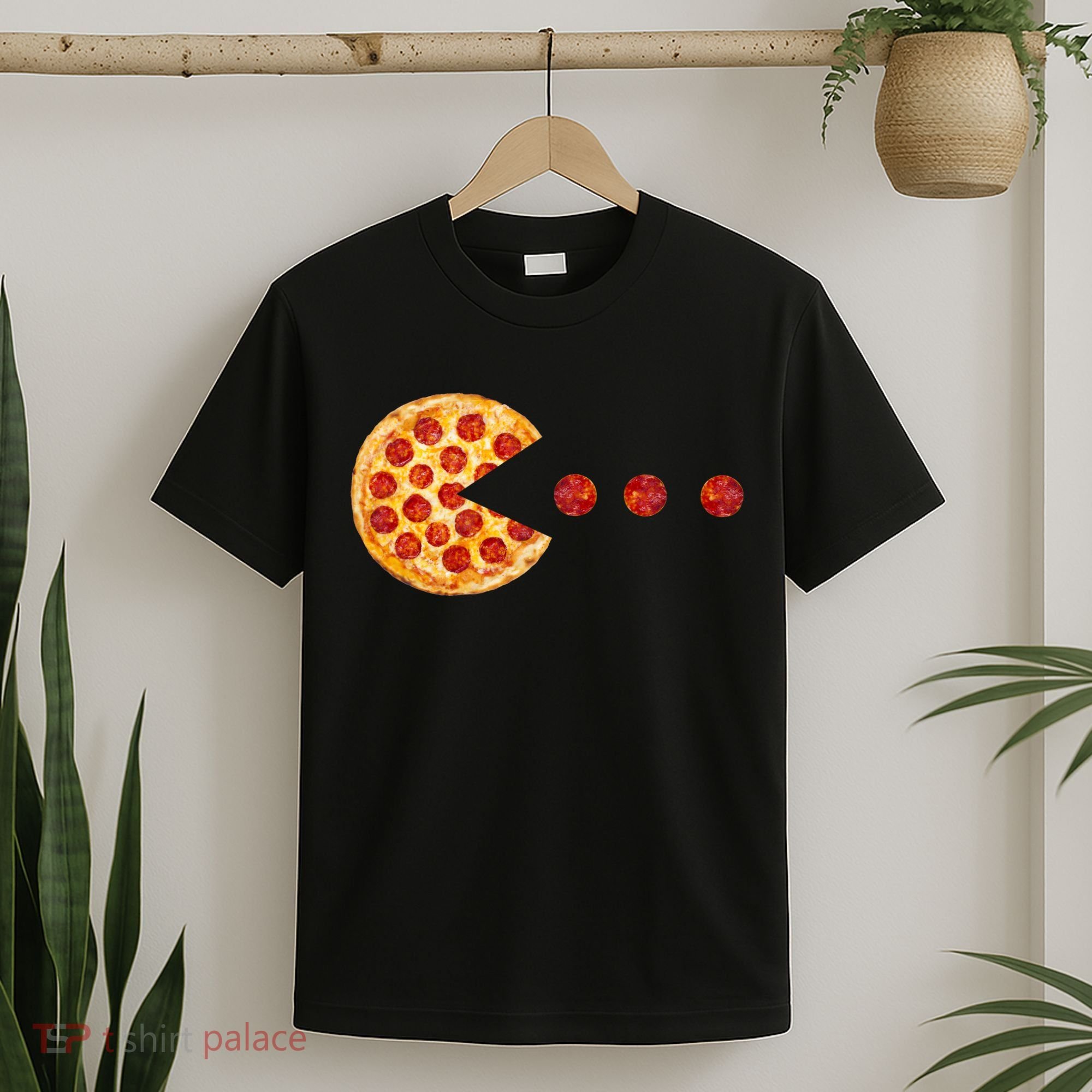 Classic Retro Pizza Lover Video Game T-Shirt