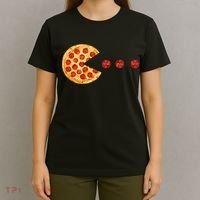 Classic Retro Pizza Lover Video Game T-Shirt thumb 4