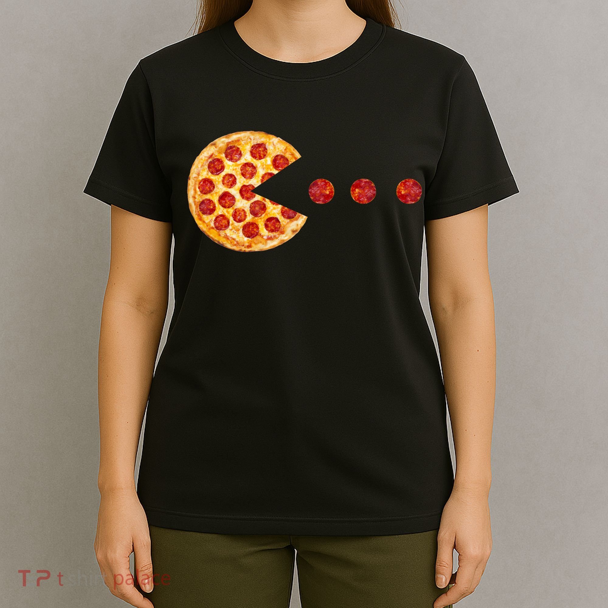 Classic Retro Pizza Lover Video Game T-Shirt