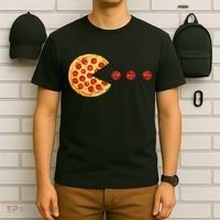 Classic Retro Pizza Lover Video Game T-Shirt thumb 6