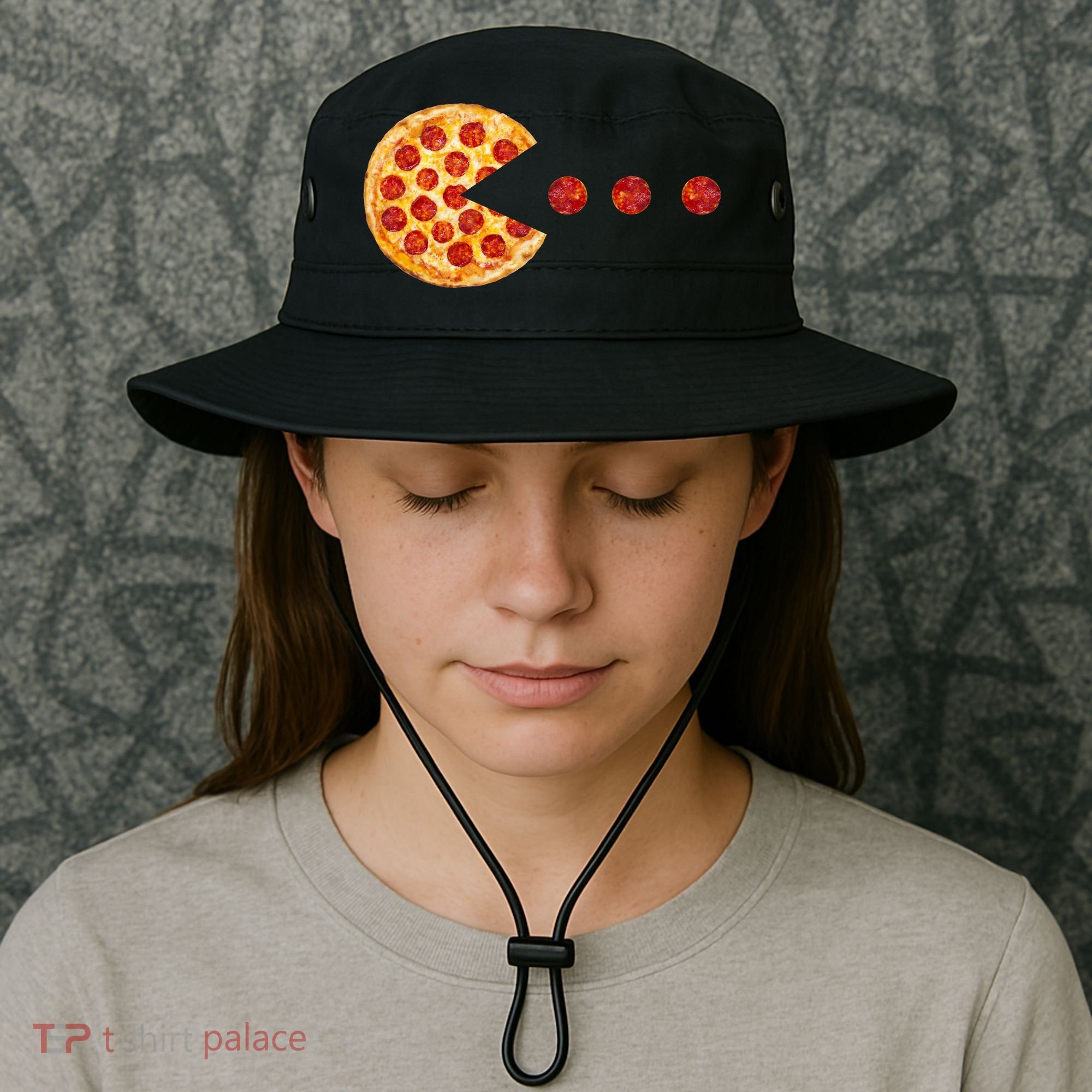 Classic Retro Pizza Lover Video Game Bucket Hat