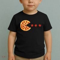 Classic Retro Pizza Lover Video Game Toddler T-Shirt thumb 2