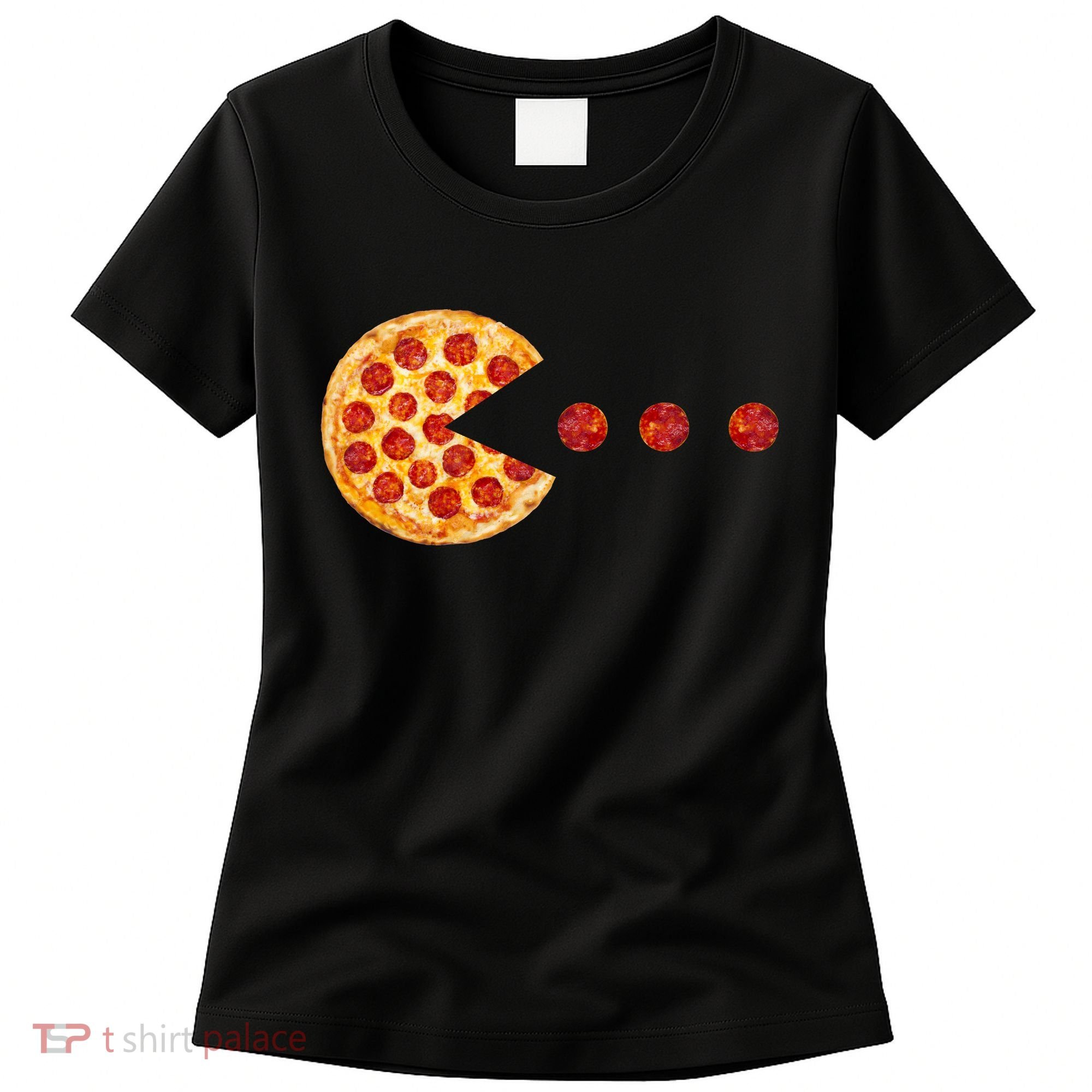 Classic Retro Pizza Lover Video Game Women's T-Shirt