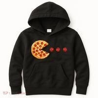 Classic Retro Pizza Lover Video Game Kids Hoodie thumb 0