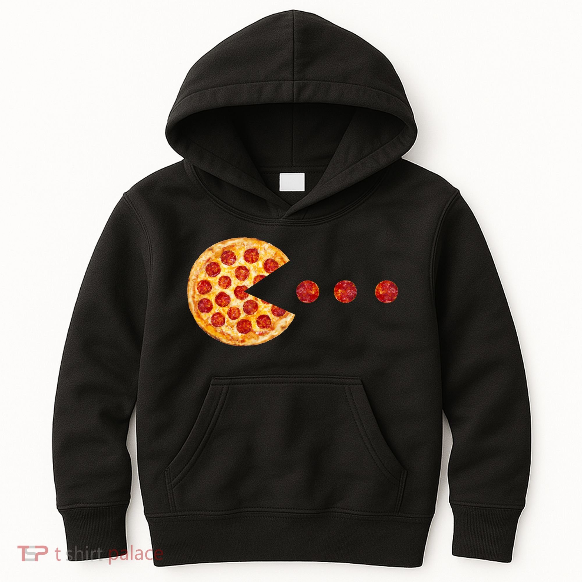Classic Retro Pizza Lover Video Game Kids Hoodie