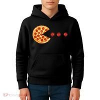 Classic Retro Pizza Lover Video Game Kids Hoodie thumb 4