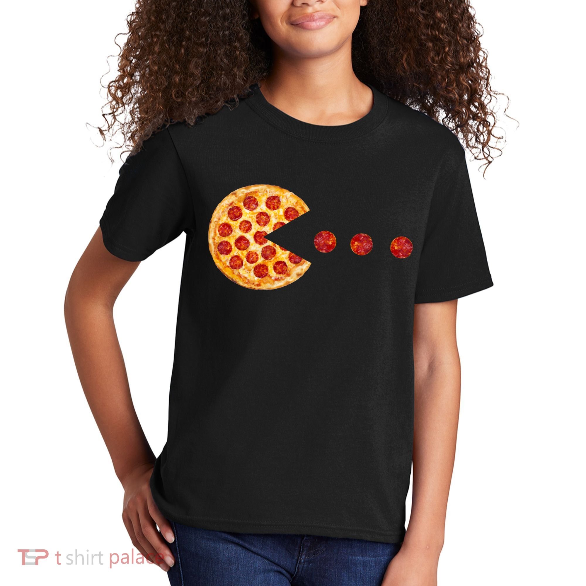 Classic Retro Pizza Lover Video Game Kids T-Shirt