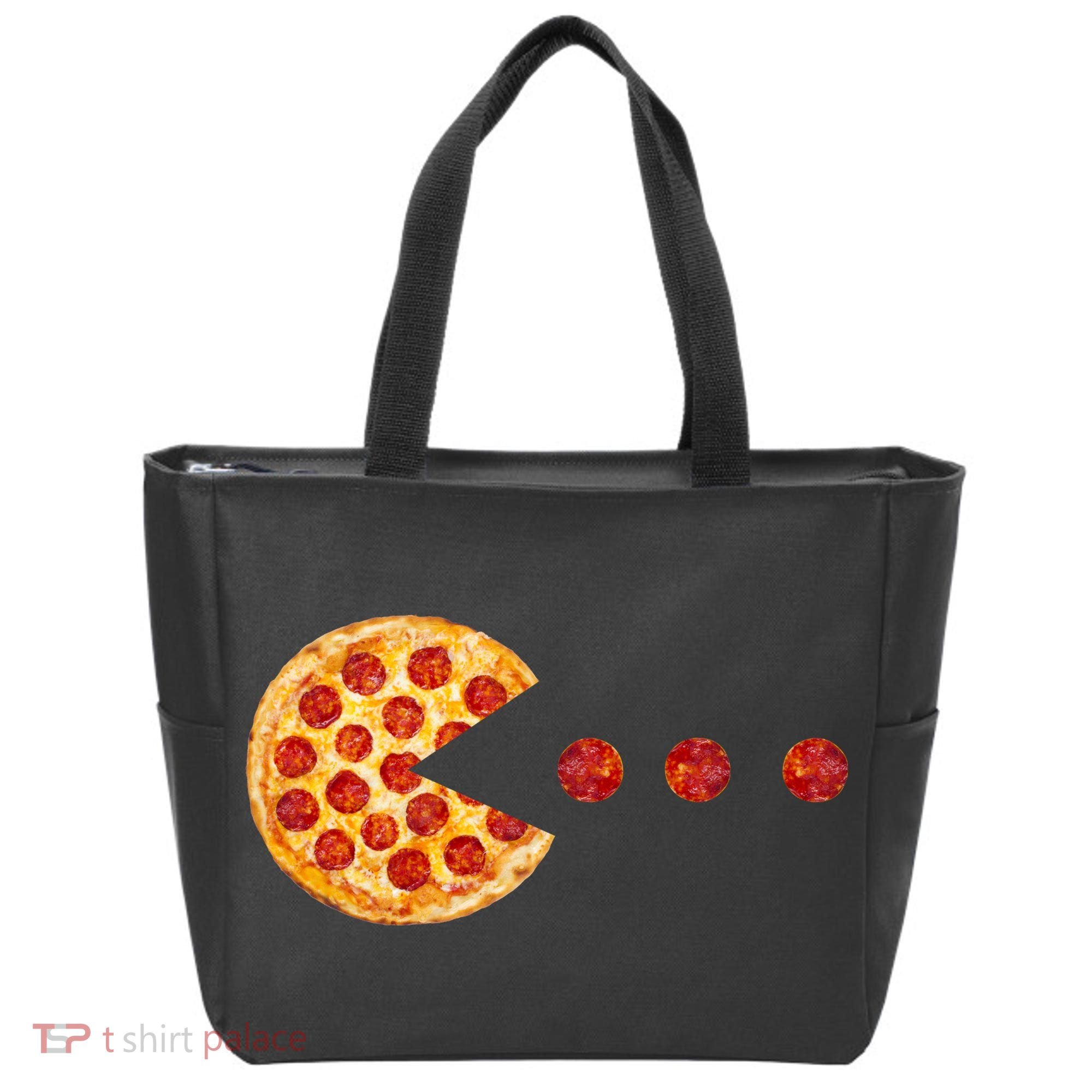 Classic Retro Pizza Lover Video Game Tote Bag