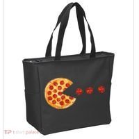 Classic Retro Pizza Lover Video Game Tote Bag thumb 2