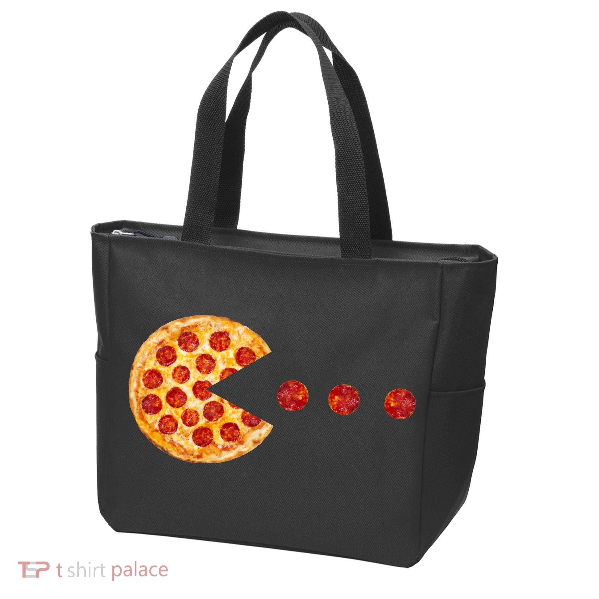 Classic Retro Pizza Lover Video Game Tote Bag