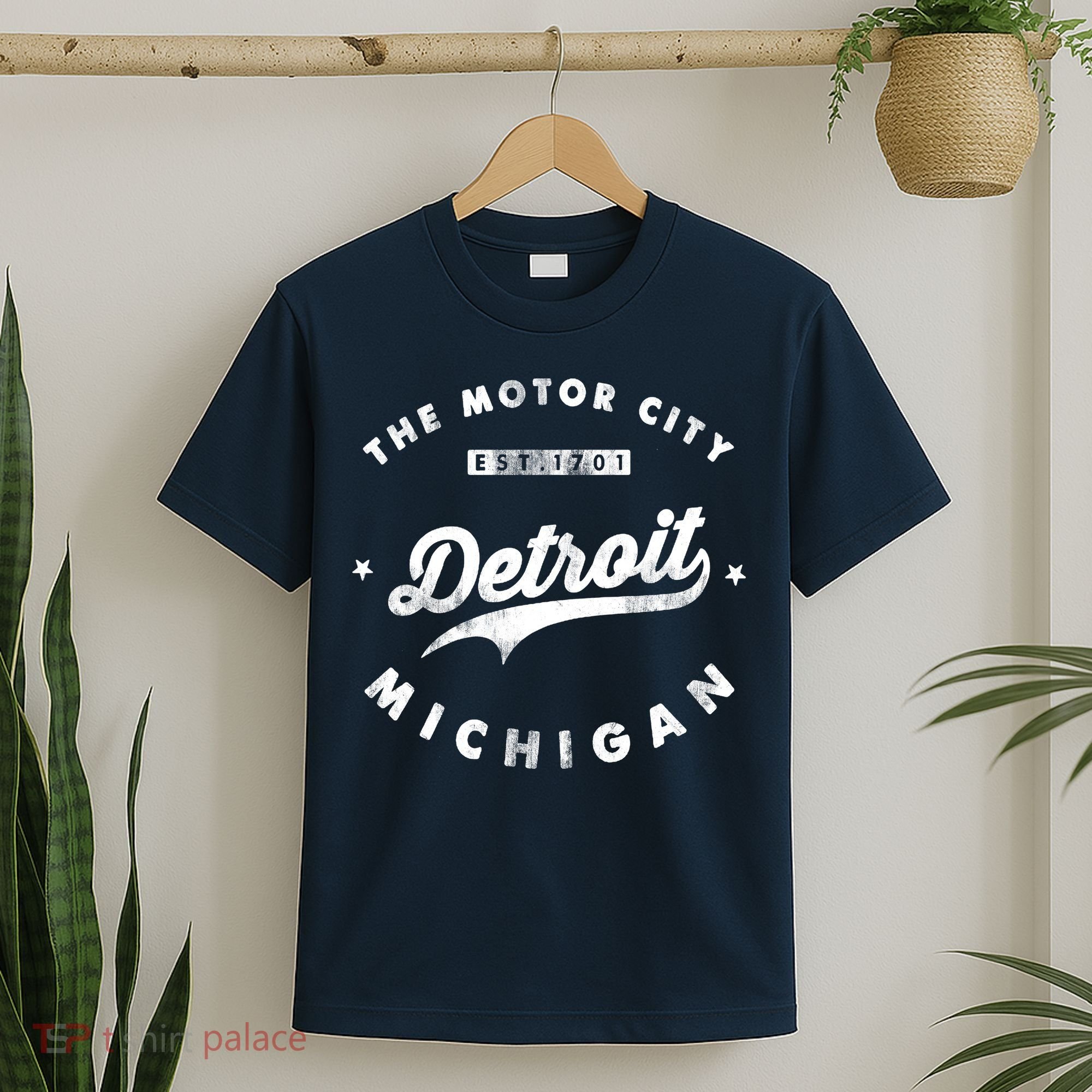 Classic Retro Vintage Detroit Michigan Motor City T-Shirt