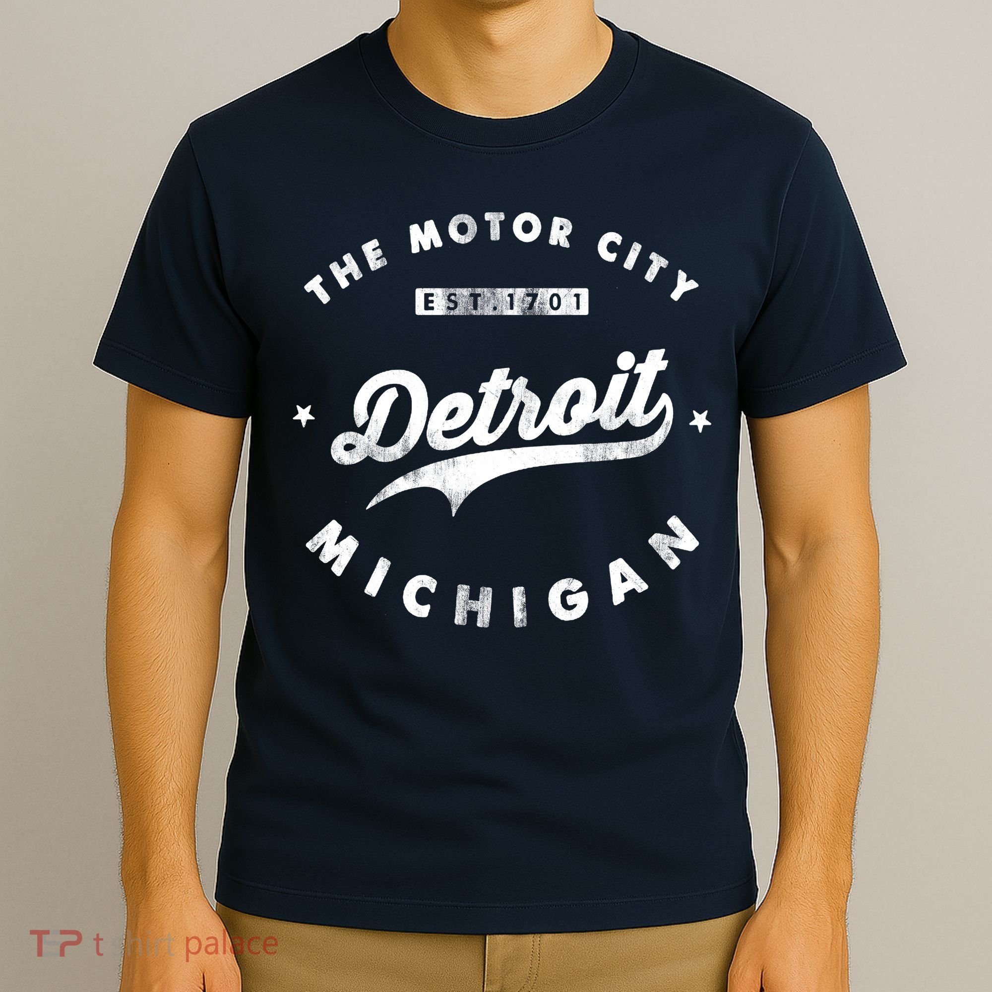 Classic Retro Vintage Detroit Michigan Motor City T-Shirt