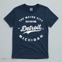 Classic Retro Vintage Detroit Michigan Motor City T-Shirt thumb 5