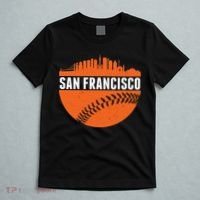 Classic San Francisco Skyline Baseball T-Shirt thumb 5