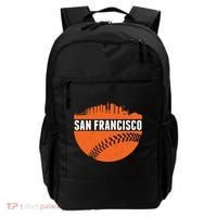 Classic San Francisco Skyline Baseball Backpack thumb 0