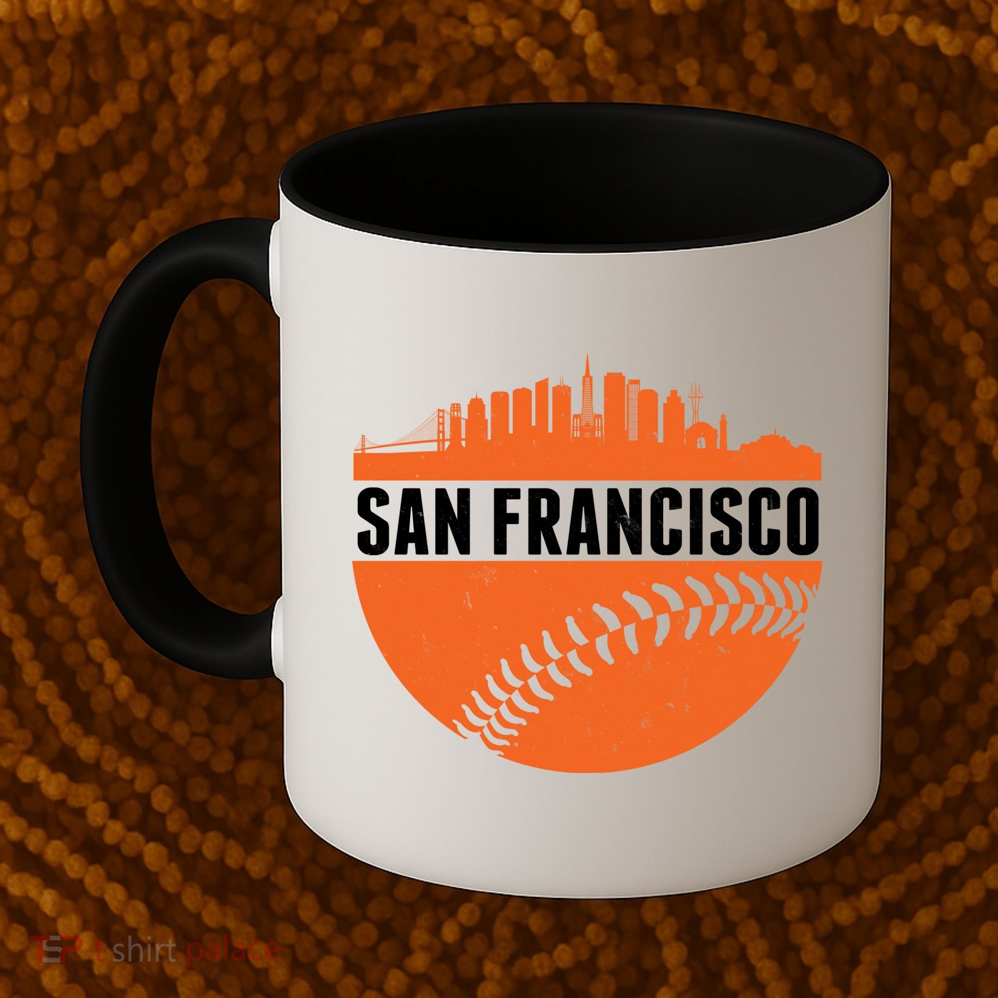 Classic San Francisco Skyline Baseball Coffee Mug