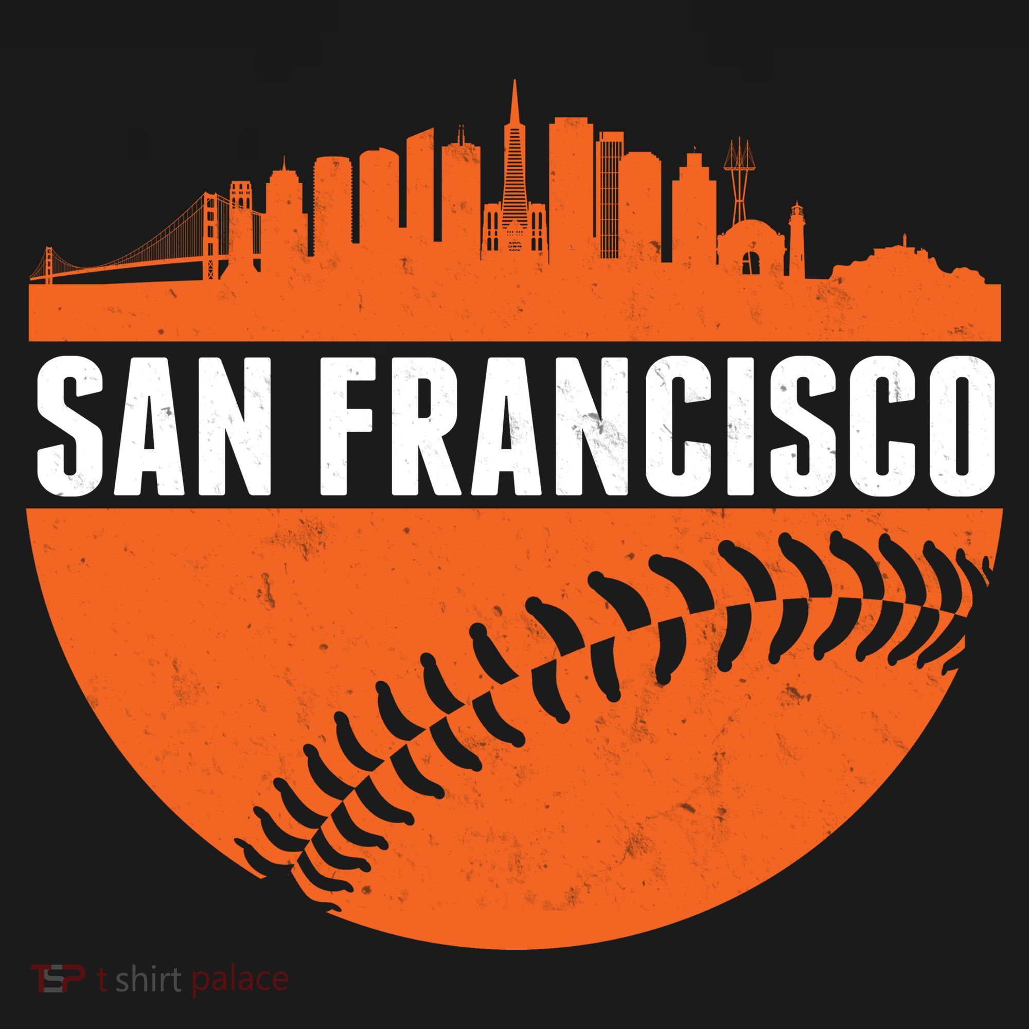 Classic San Francisco Skyline Baseball Polo