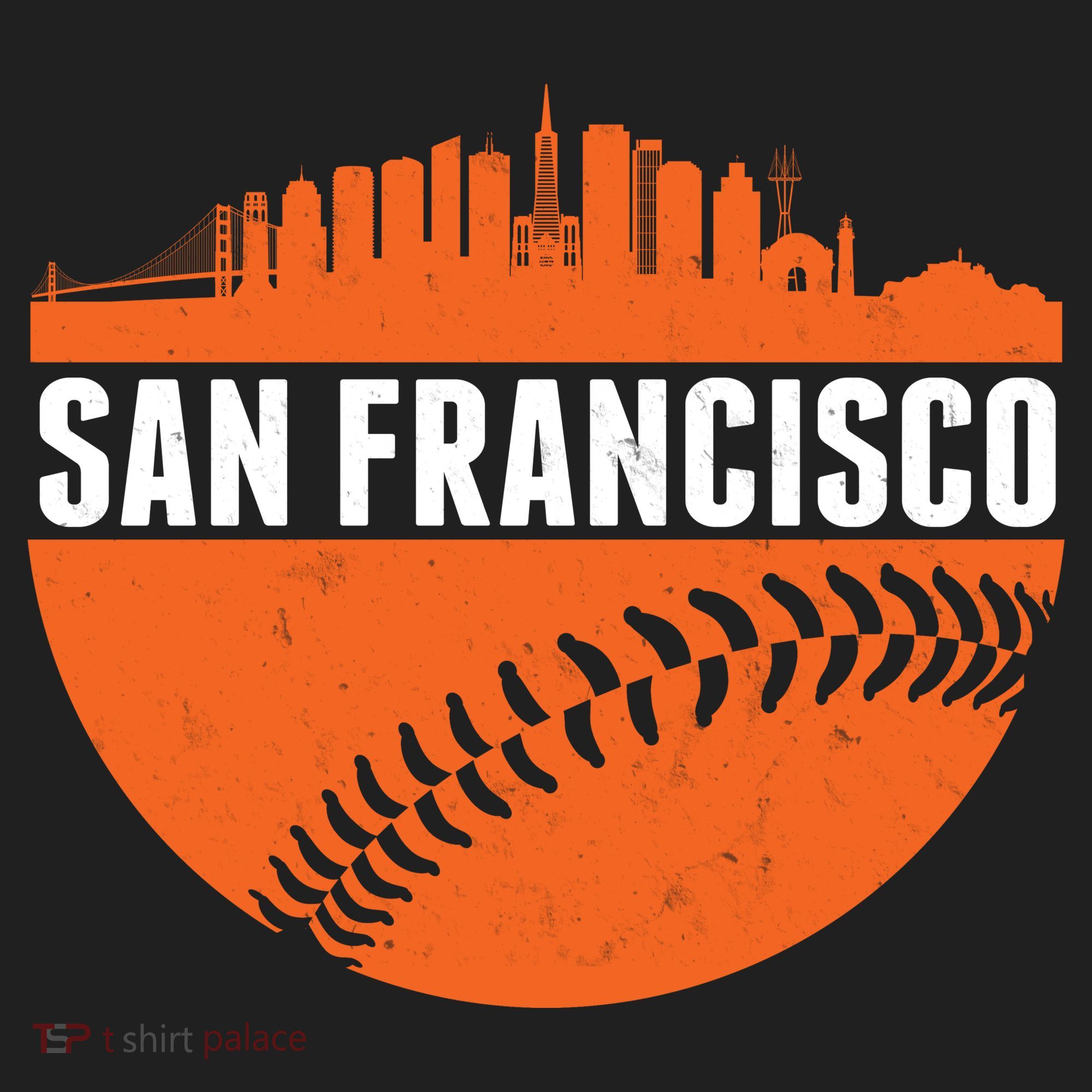 Classic San Francisco Skyline Baseball Tumbler