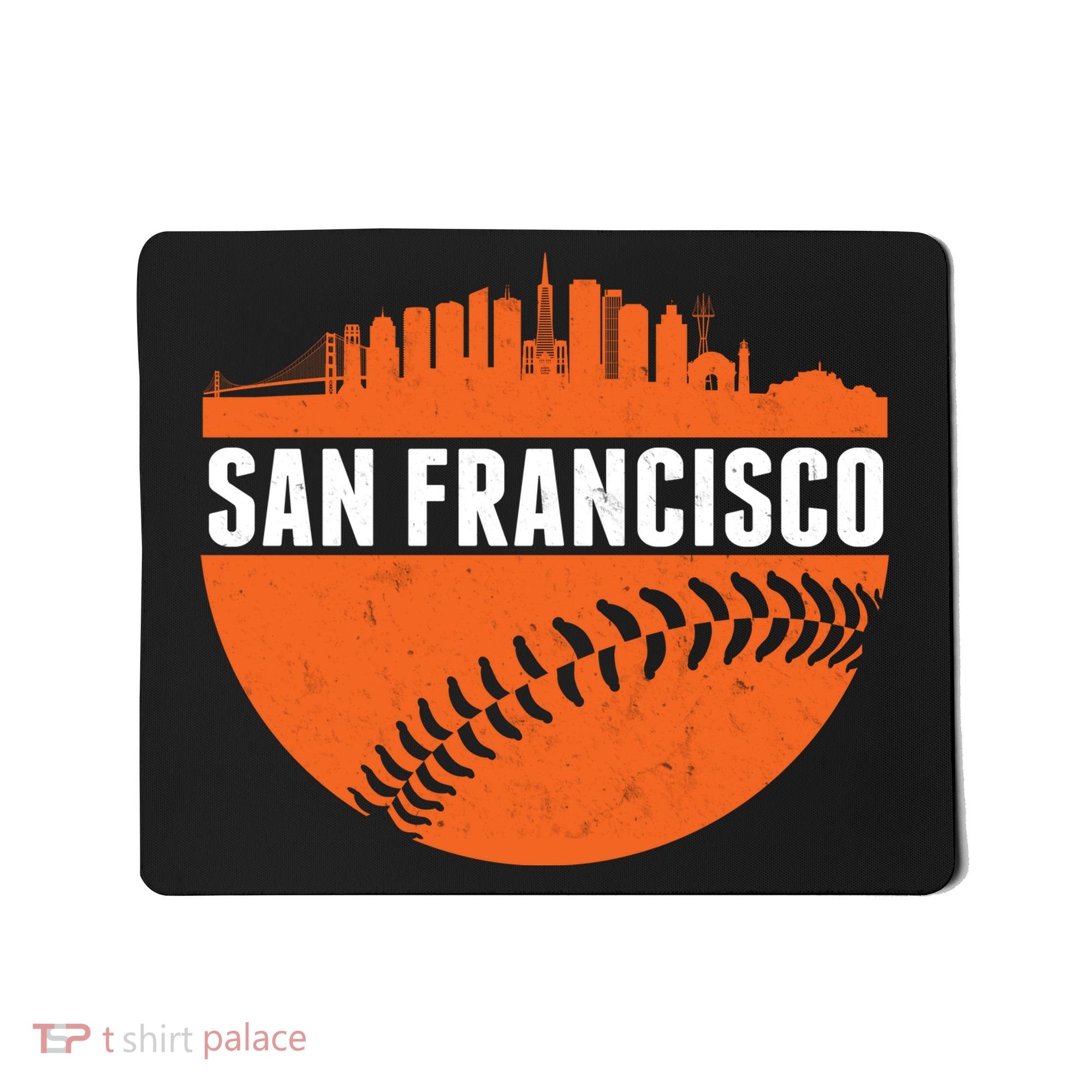 Classic San Francisco Skyline Baseball Mousepad