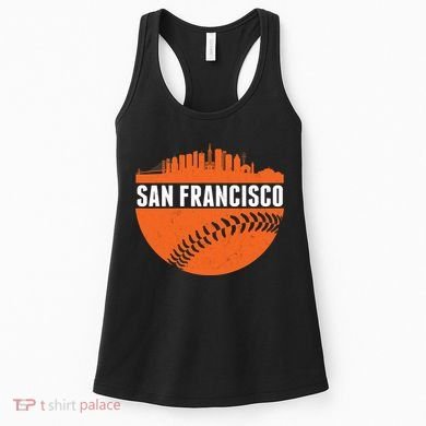 Classic San Francisco Skyline Baseball Women's Tank Top