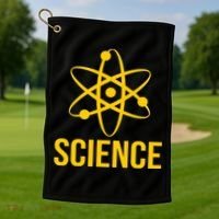 Classic Science Atom Logo Golf Towel thumb 1