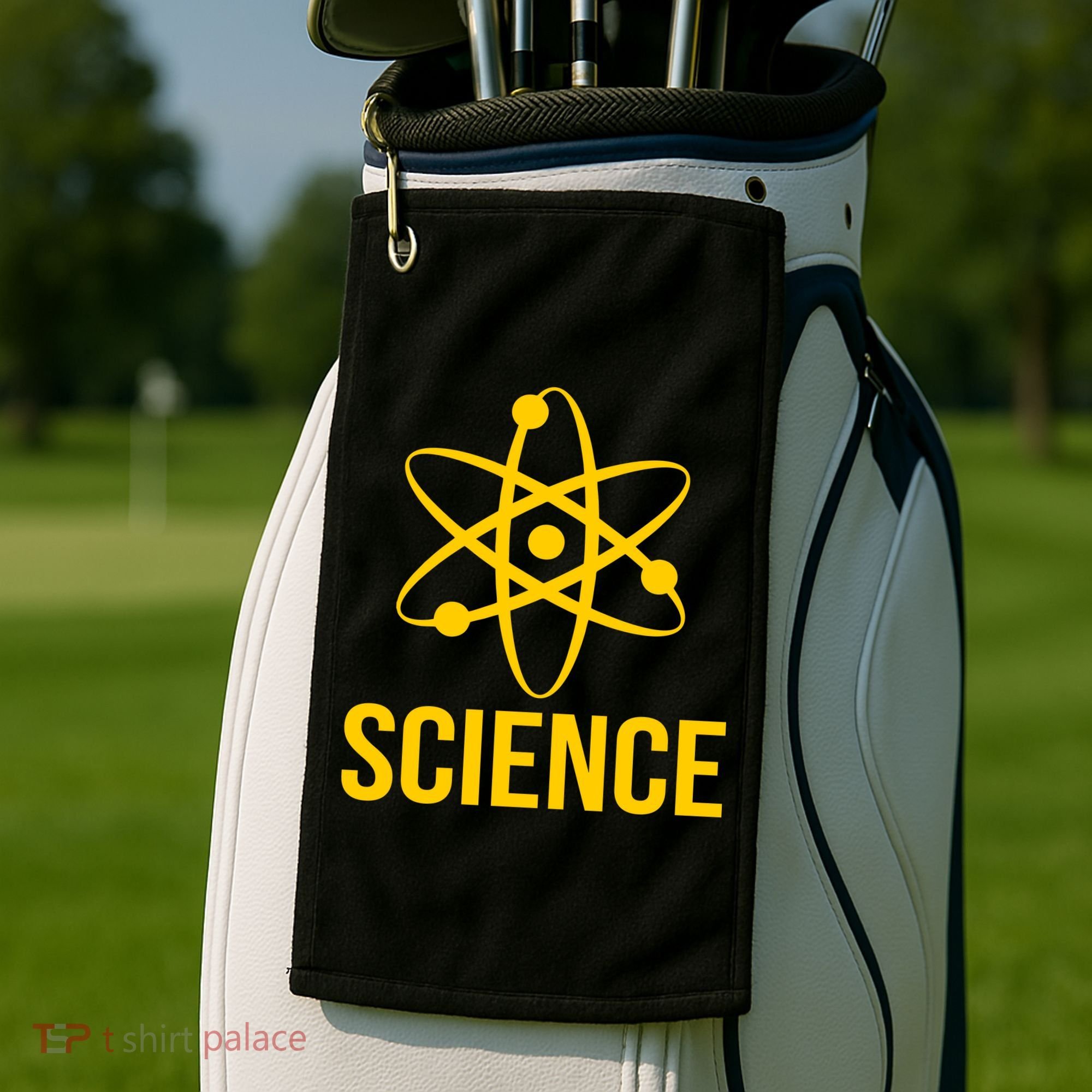 Classic Science Atom Logo Golf Towel