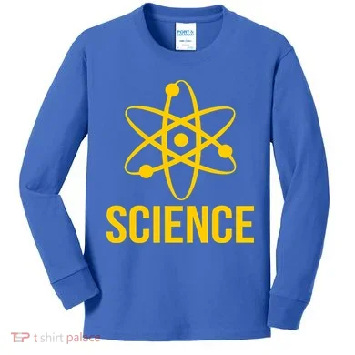 Classic Science Atom Logo Kids Long Sleeve Shirt