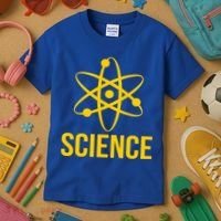 Classic Science Atom Logo Kids T-Shirt thumb 3