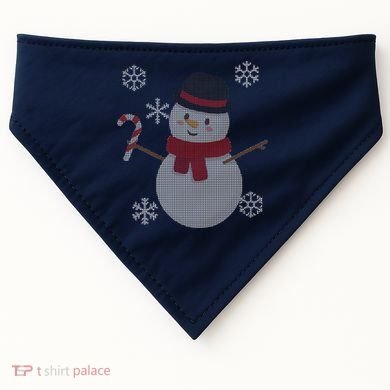 Classic Snowman Ugly Christmas USA-Made Doggie Bandana