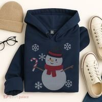 Classic Snowman Ugly Christmas Hoodie thumb 4