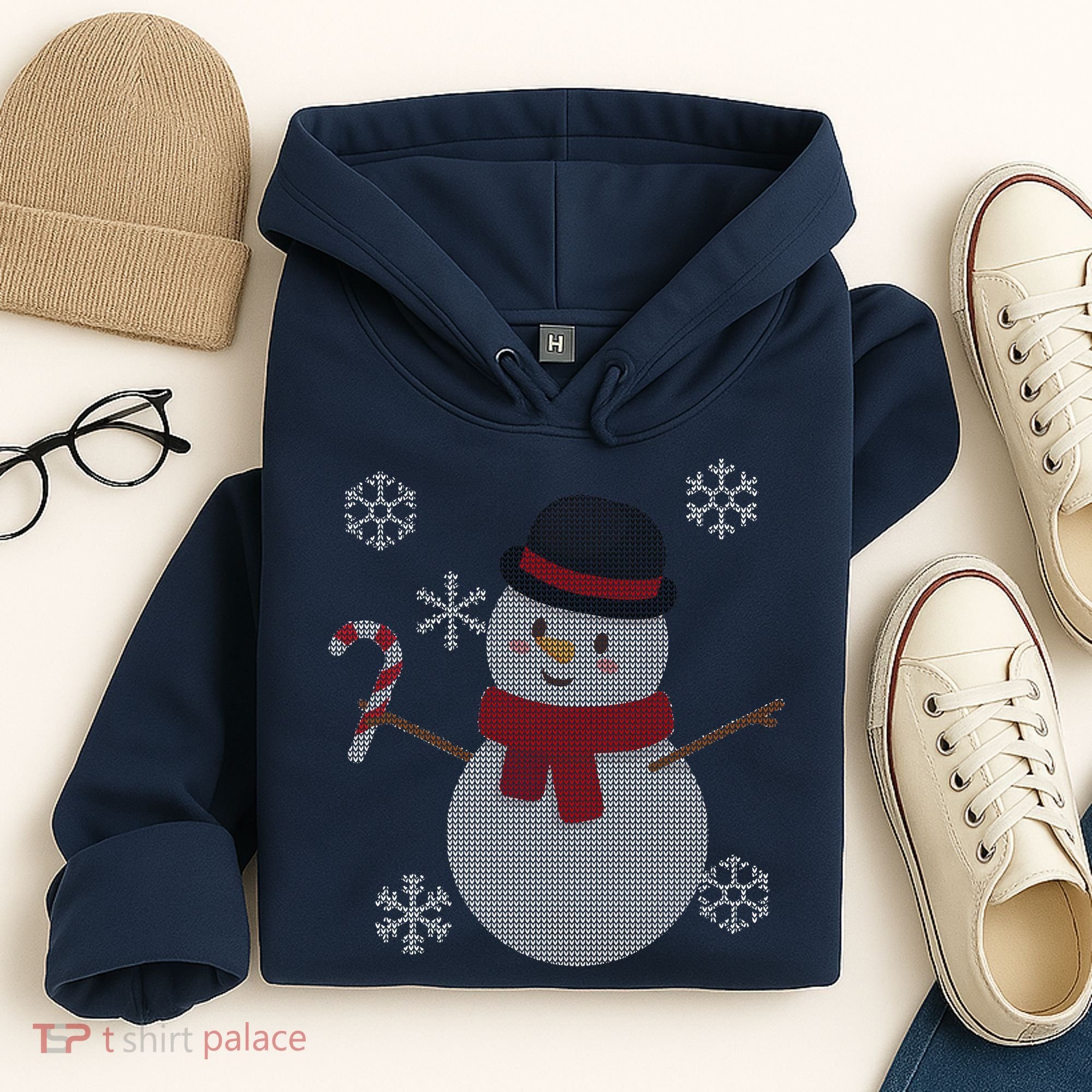 Classic Snowman Ugly Christmas Hoodie