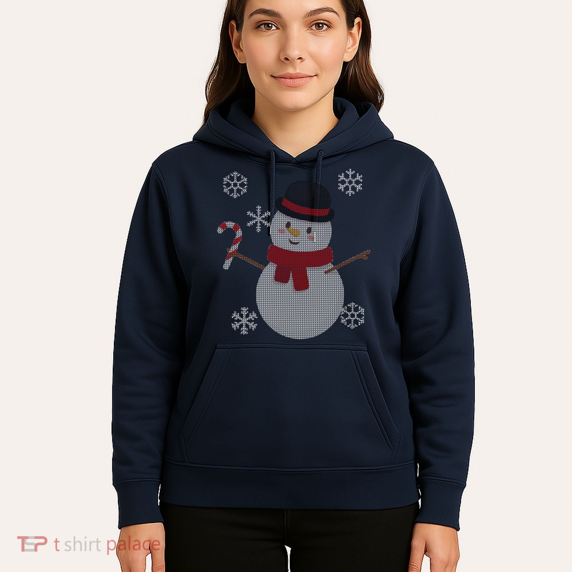 Classic Snowman Ugly Christmas Hoodie