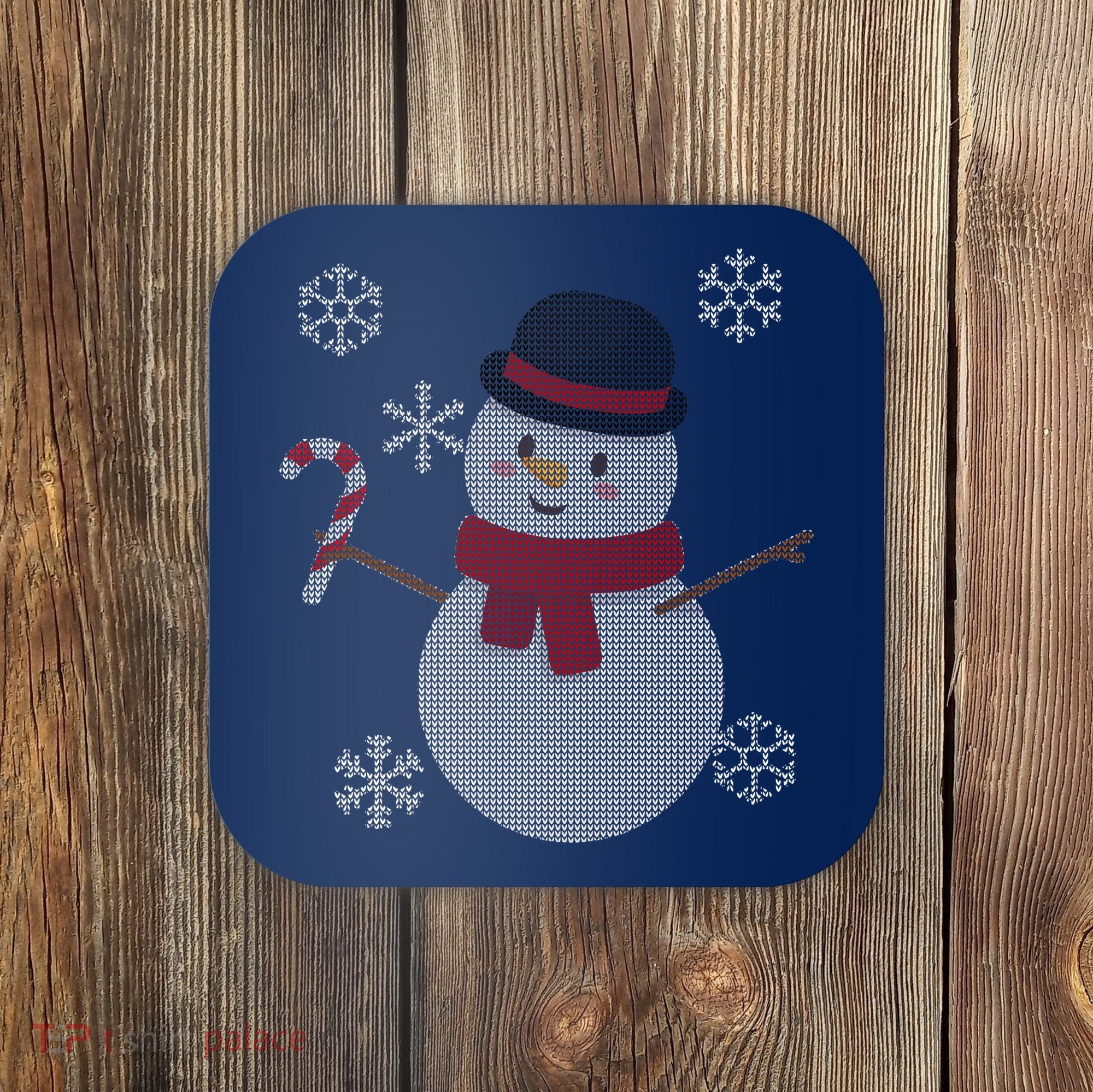 Classic Snowman Ugly Christmas Coaster