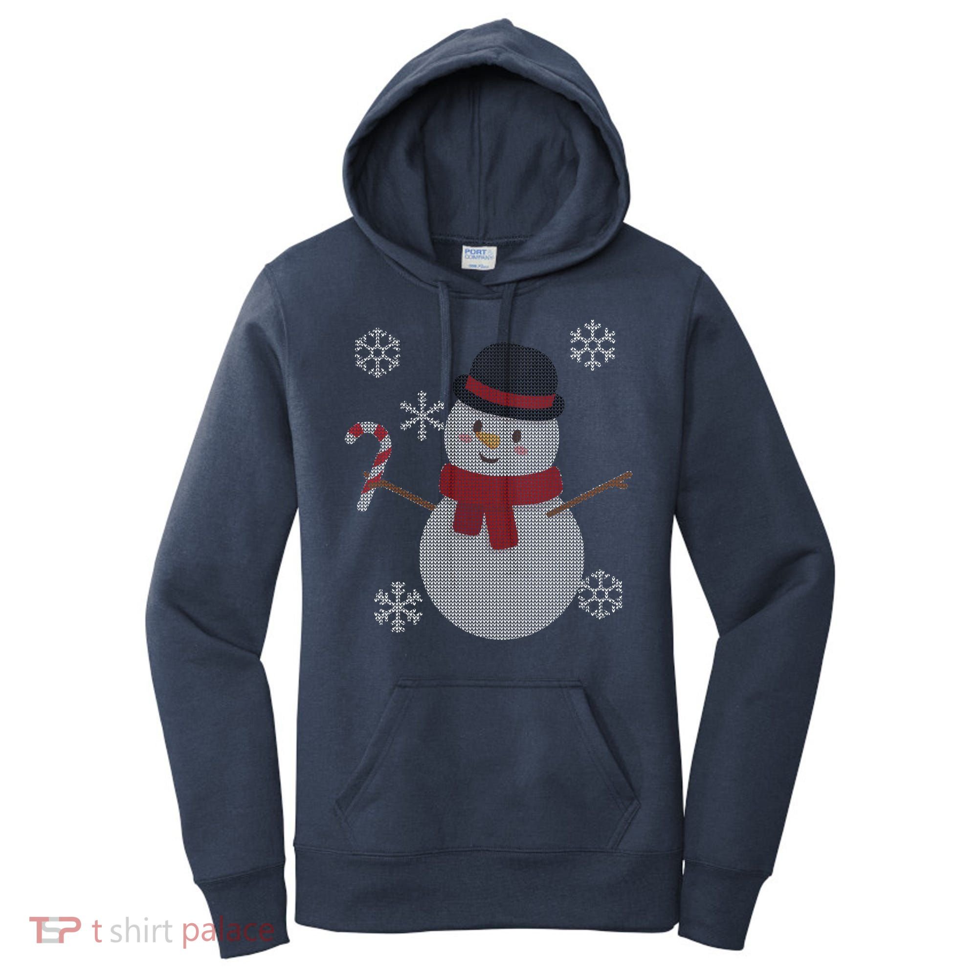 Classic Snowman Ugly Christmas Women's Hoodie