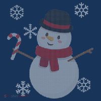 Classic Snowman Ugly Christmas Women's Hoodie thumb 2