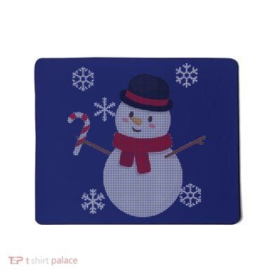 Classic Snowman Ugly Christmas Mousepad