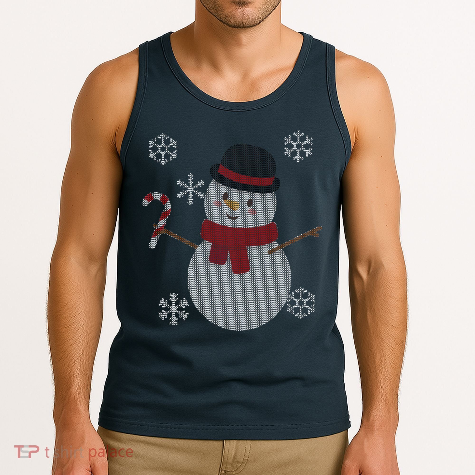 Classic Snowman Ugly Christmas Tank Top