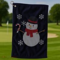 Classic Snowman Ugly Christmas Golf Towel thumb 1